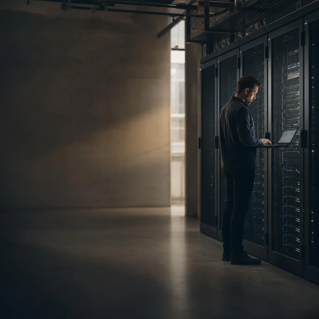 Secure data center with soft lighting