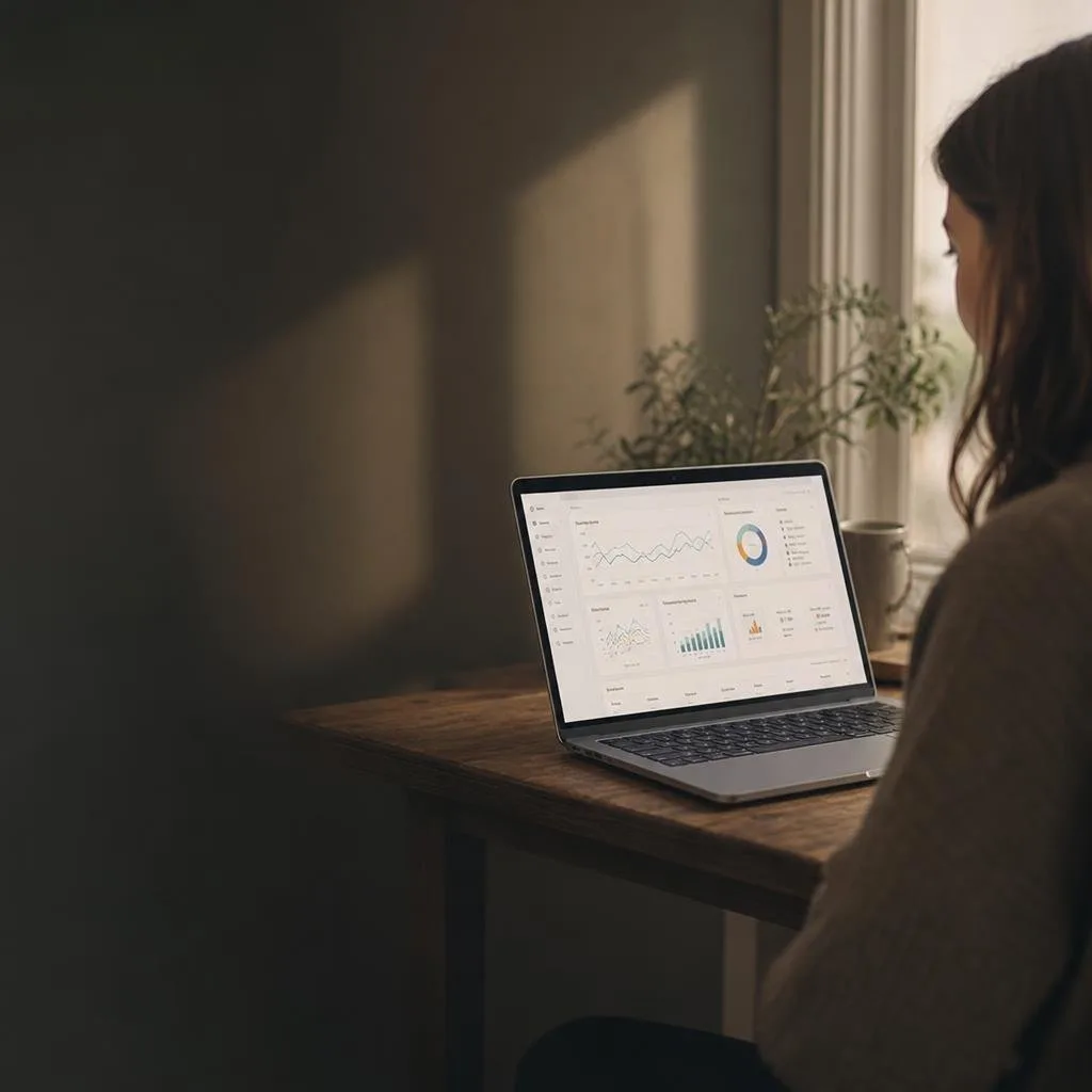 People analytics dashboard on a laptop